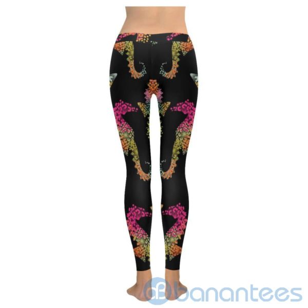Seahorse Black Leggings For Women Product Photo