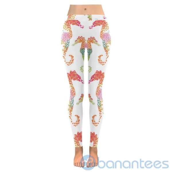 Seahorse White Leggings for Women Product Photo