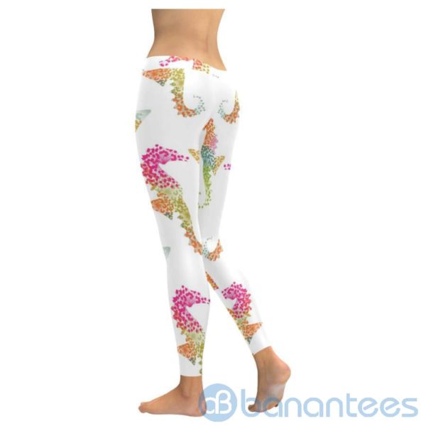 Seahorse White Leggings for Women Product Photo