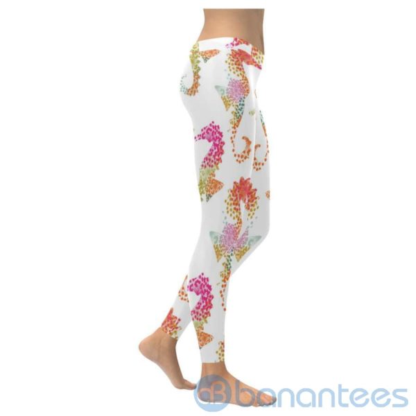 Seahorse White Leggings for Women Product Photo