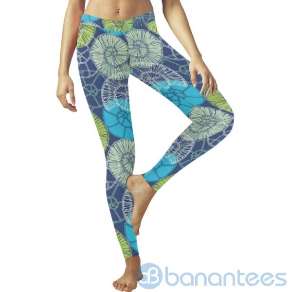Seashells Pattern Leggings For Women Product Photo