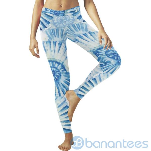 Seashells Tie Dye Leggings For Women Product Photo