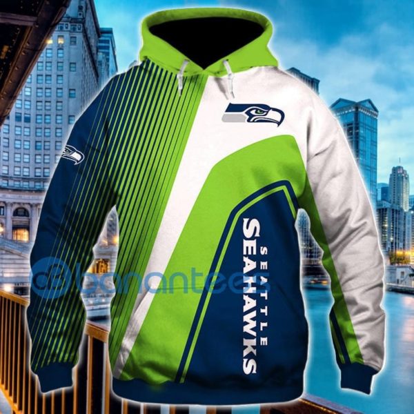 Seattle Seahawks All Over Printed 3D Hoodie Zip Hoodie Product Photo