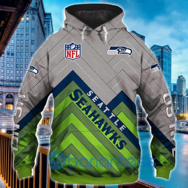 Seattle Seahawks All Over Printed 3D Hoodie, Zip Hoodie Product Photo