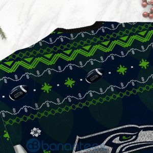 Seattle Seahawks American Football Black Ugly Christmas 3D Sweater Product Photo