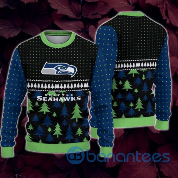 Seattle Seahawks Christmas All Over Printed 3D Sweatshirt Product Photo