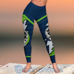 Seattle Seahawks Leggings And Criss Cross Tank Top For Women Product Photo
