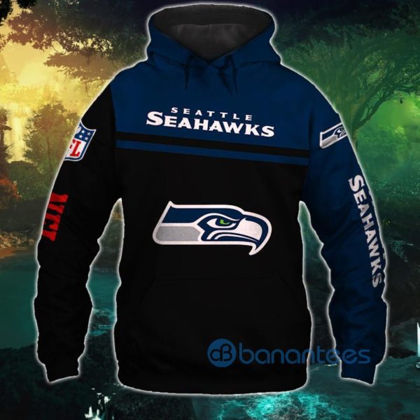 Seattle Seahawks Men's All Over Printed 3D Hoodie Zip Hoodie Product Photo