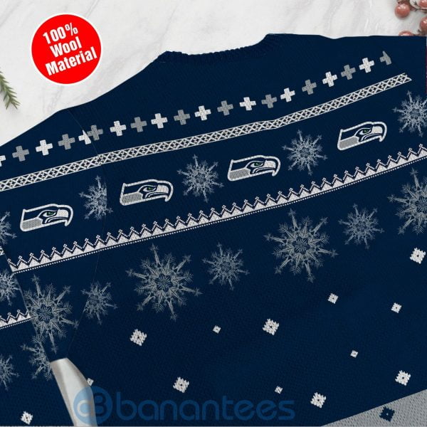 Seattle Seahawks Mickey Mouse Funny Ugly Christmas 3D Sweater Product Photo
