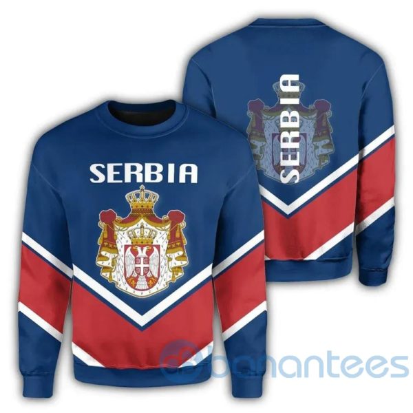 Serbia Coat Of Arms All Over Printed 3D Sweatshirt Product Photo