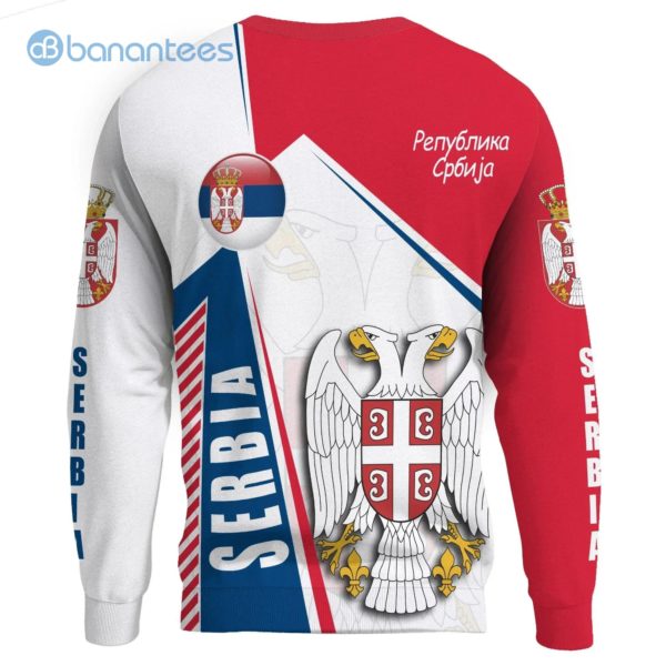 Serbia In My Heart All Over Printed 3D Sweatshirt Product Photo