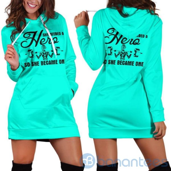 She Needs A Hero Hoodie Dress For Women Product Photo