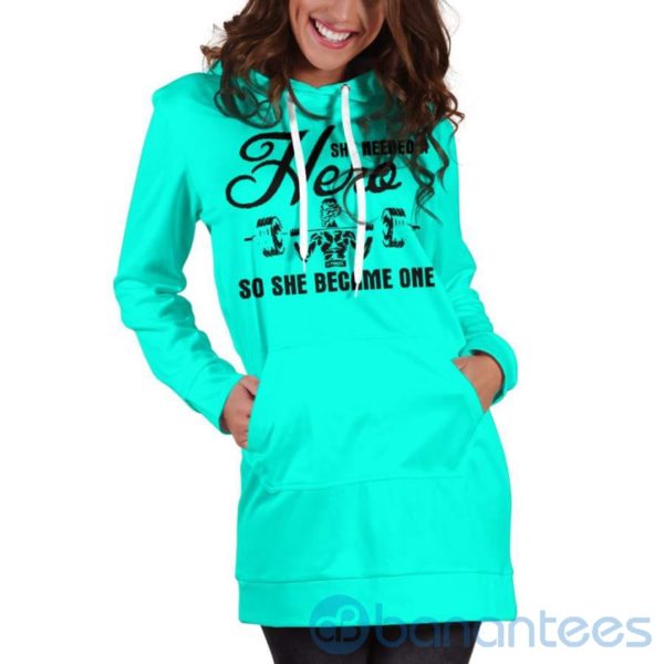 She Needs A Hero Hoodie Dress For Women Product Photo