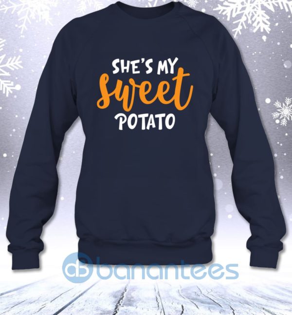 She'S My Sweet Potato Funny Matching Mom Daughter Sweatshirt Product Photo
