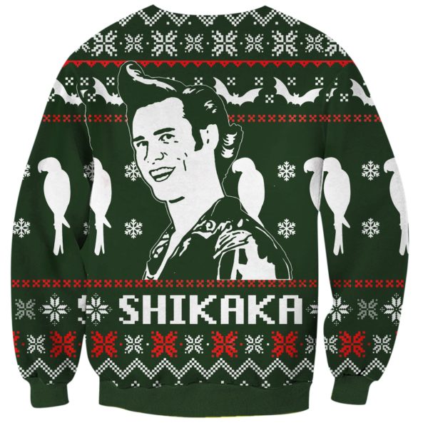 Shikaka Knitting Print Ugly Christmas All Over Printed Sweatshirt Product Photo