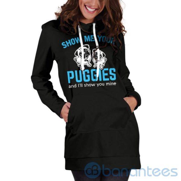Show Me Your Puggies Hoodie Dress For Women Product Photo
