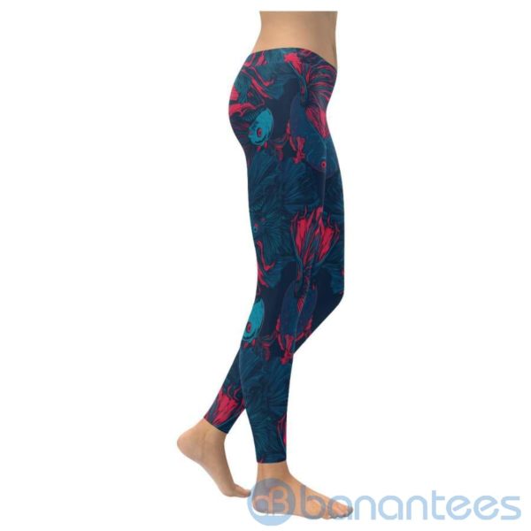 Siamese Fighting Fish Leggings For Women Product Photo