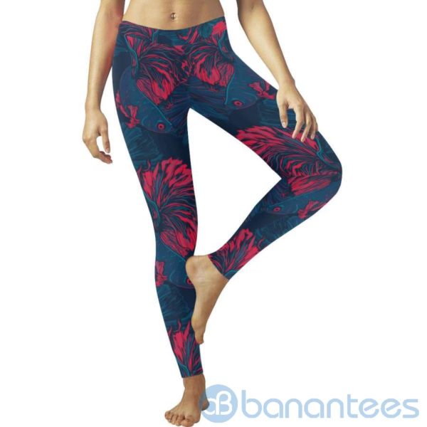 Siamese Fighting Fish Leggings For Women Product Photo