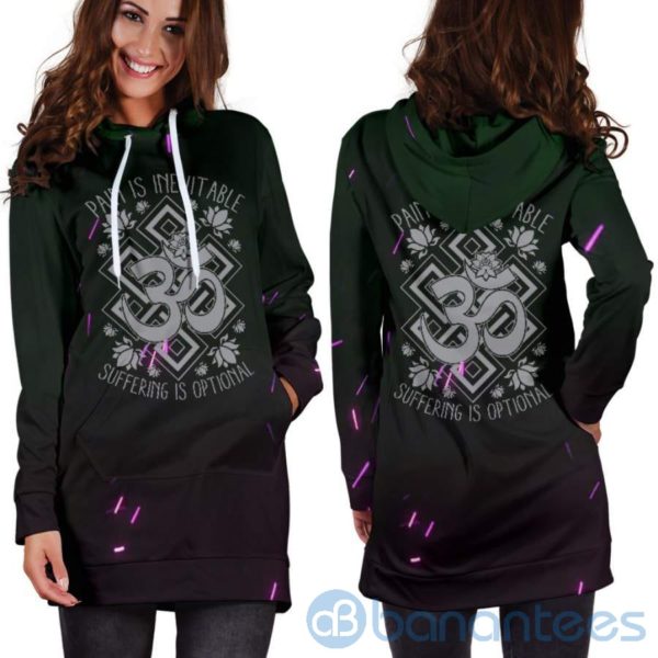 Silver Inevitable Hoodie Dress For Women Product Photo