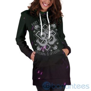 Silver Inevitable Hoodie Dress For Women Product Photo