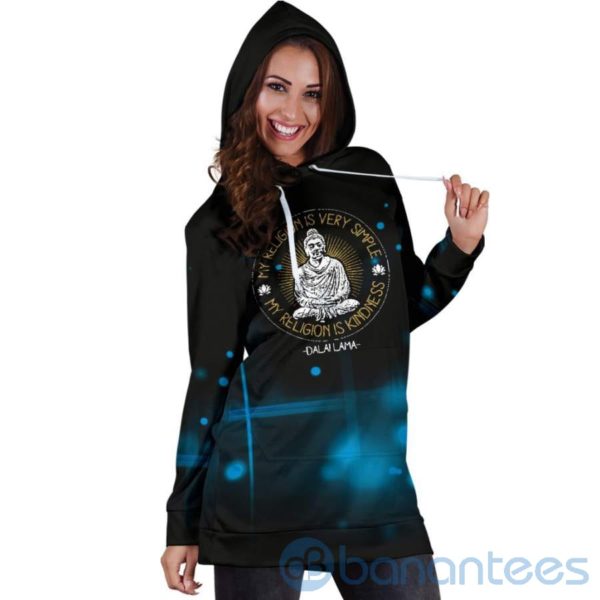 Simple Kindness Hoodie Dress For Women Product Photo