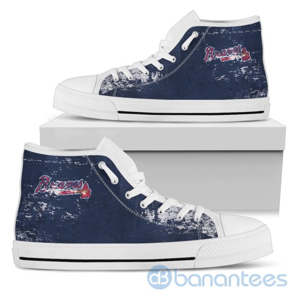 Simple Style For Fan Of Logo Atlanta Braves High Top Shoes Product Photo