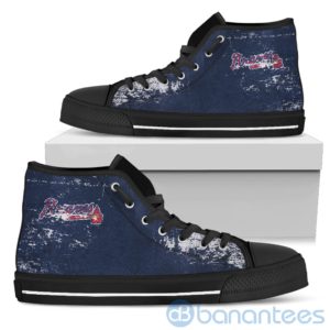 Simple Style For Fan Of Logo Atlanta Braves High Top Shoes Product Photo