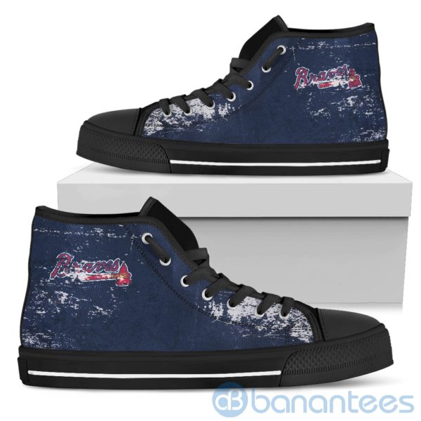 Simple Style For Fan Of Logo Atlanta Braves High Top Shoes Product Photo
