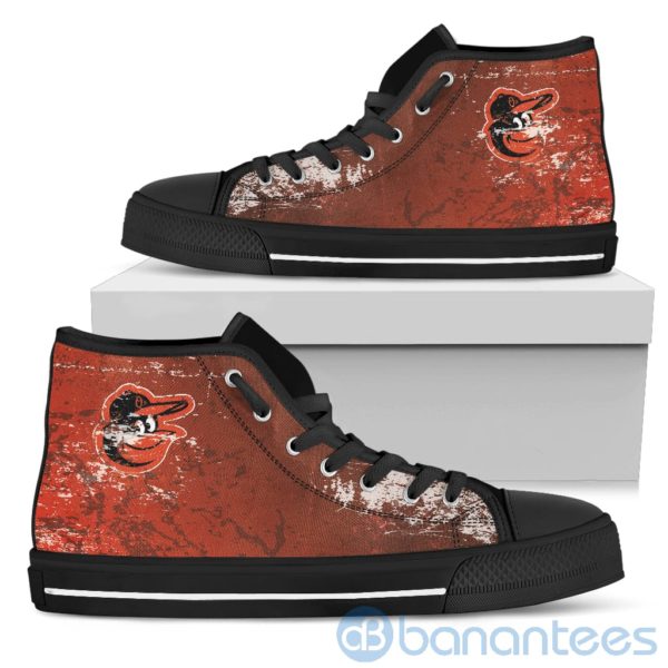 Simple Style For Fan Of Logo Baltimore Orioles High Top Shoes Product Photo
