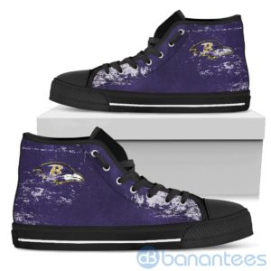 Simple Style For Fan Of Logo Baltimore Ravens High Top Shoes Product Photo