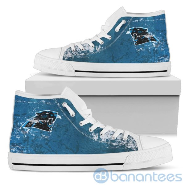 Simple Style For Fan Of Logo Carolina Panthers High Top Shoes Product Photo