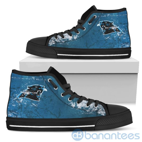 Simple Style For Fan Of Logo Carolina Panthers High Top Shoes Product Photo