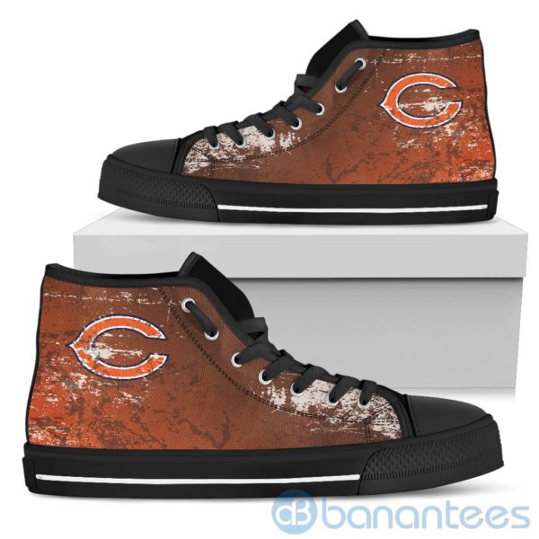 Simple Style For Fan Of Logo Chicago Bears High Top Shoes Product Photo