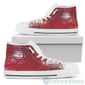 Simple Style For Fan Of Logo Chicago Cubs High Top Shoes Product Photo