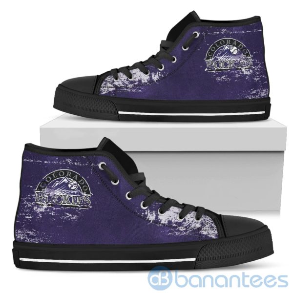 Simple Style For Fan Of Logo Colorado Rockies High Top Shoes Product Photo