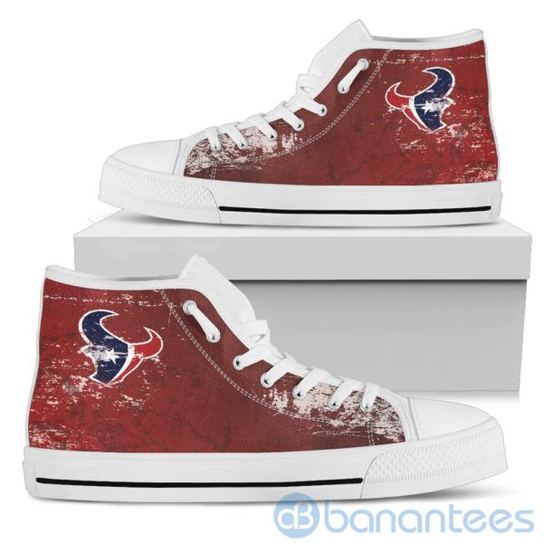 Simple Style For Fan Of Logo Houston Texans High Top Shoes Product Photo