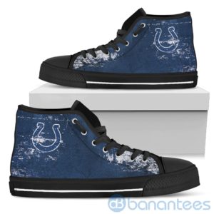 Simple Style For Fan Of Logo Indianapolis Colts High Top Shoes Product Photo