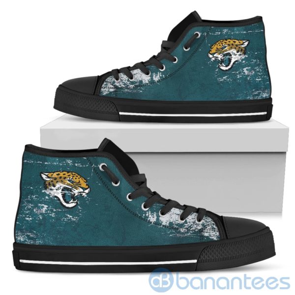 Simple Style For Fan Of Logo Jacksonville Jaguars High Top Shoes Product Photo