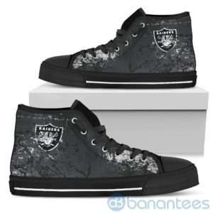 Simple Style For Fan Of Logo Oakland Raiders High Top Shoes Product Photo