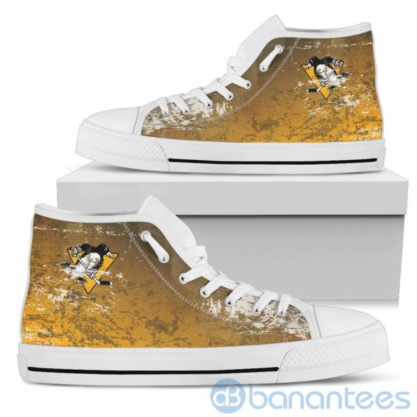 Simple Style For Fan Of Logo Pittsburgh Penguins High Top Shoes Product Photo