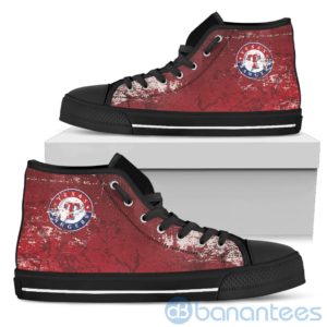 Simple Style For Fan Of Logo Texas Rangers High Top Shoes Product Photo