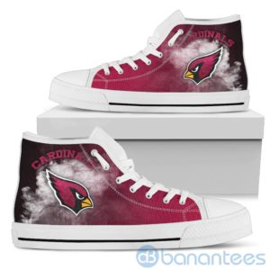 Simple Style White Smoke Arizona Cardinals High Top Shoes Product Photo