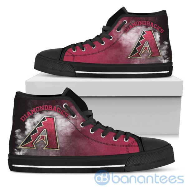 Simple Style White Smoke Arizona Diamondbacks High Top Shoes Product Photo