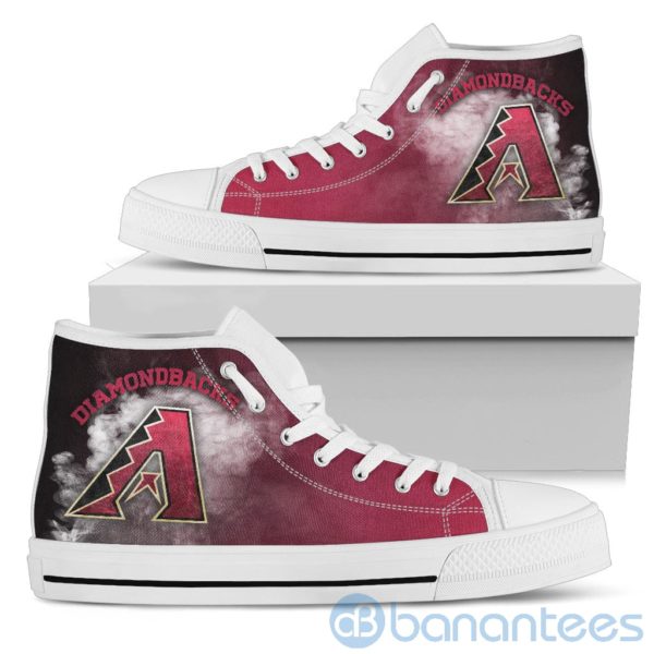 Simple Style White Smoke Arizona Diamondbacks High Top Shoes Product Photo