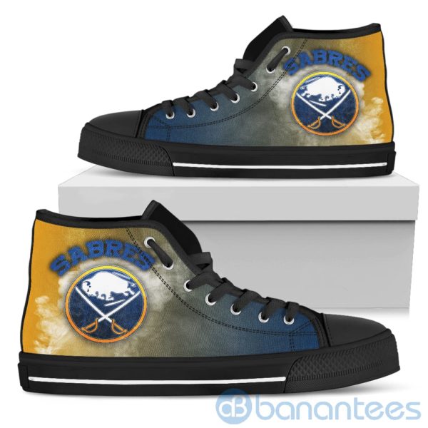 Simple Style White Smoke Buffalo Sabres High Top Shoes Product Photo