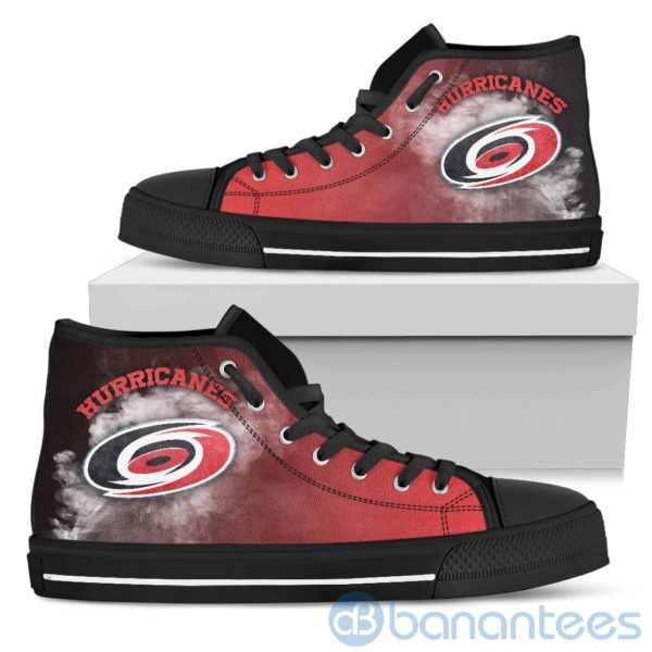 Simple Style White Smoke Carolina Hurricanes High Top Shoes Product Photo