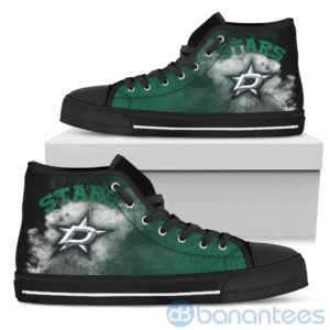 Simple Style White Smoke Dallas Stars High Top Shoes Product Photo