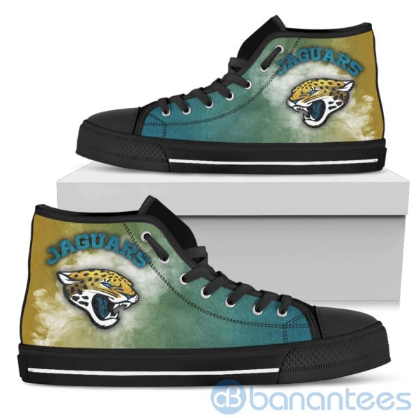 Simple Style White Smoke Jacksonville Jaguars High Top Shoes Product Photo