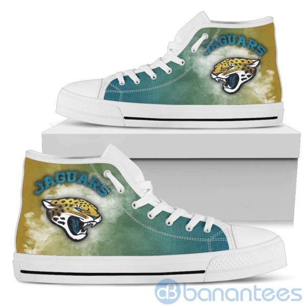Simple Style White Smoke Jacksonville Jaguars High Top Shoes Product Photo