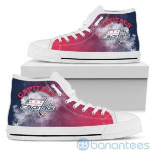 Simple Style White Smoke Washington Capitals High Top Shoes Product Photo